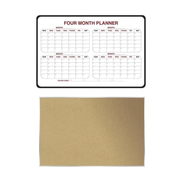 Boards, 4MonthPlanner, 1CorkBoard, WE/Cork
